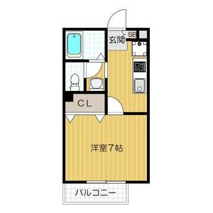 1K 間取り図