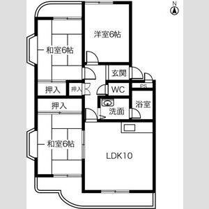 3LDK 間取り図