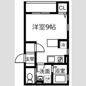 1K 間取り図