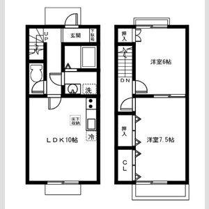 2LDK 間取り図