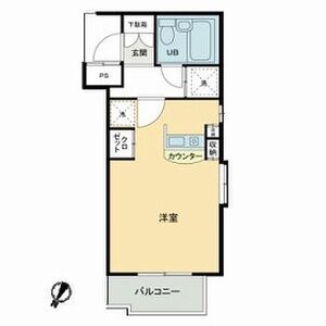 ワンルーム 間取り図