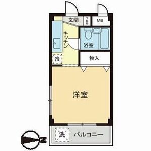 ワンルーム 間取り図