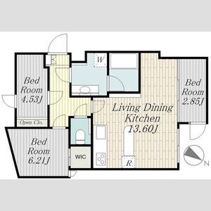 3LDK 間取り図