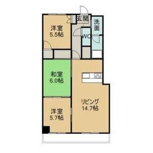 3LDK 間取り図