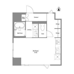 ワンルーム 間取り図
