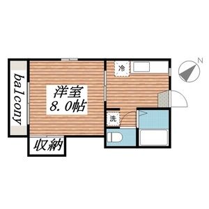 1K 間取り図