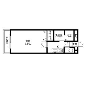 1K 間取り図