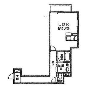 ワンルーム 間取り図