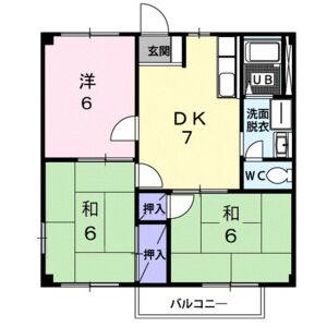3DK 間取り図