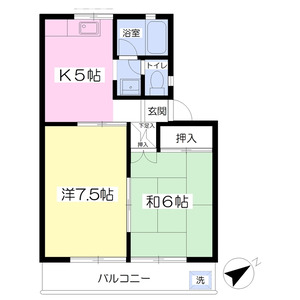 2K 間取り図