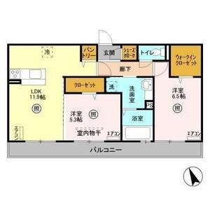 2LDK 間取り図