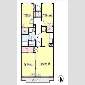3LDK 間取り図