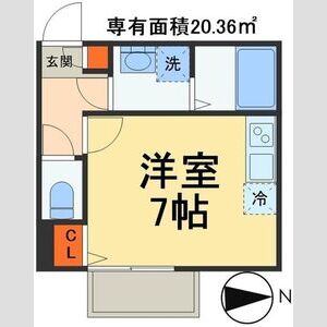 ワンルーム 間取り図