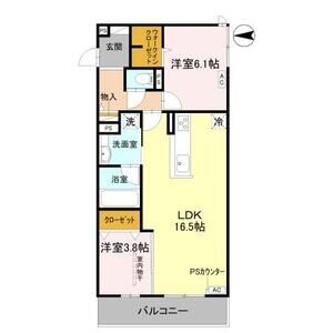 2LDK 間取り図