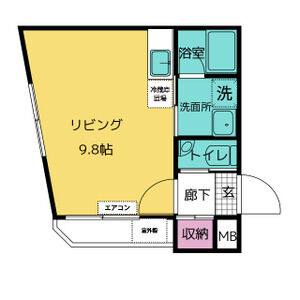 ワンルーム 間取り図