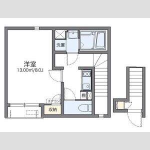 1K 間取り図
