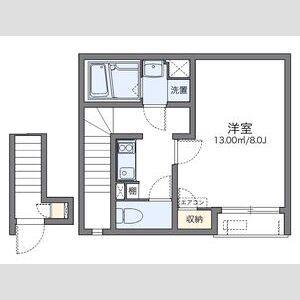 1K 間取り図