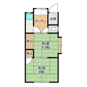 2DK 間取り図