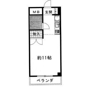 ワンルーム 間取り図