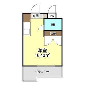 ワンルーム 間取り図