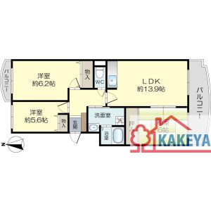 3LDK 間取り図