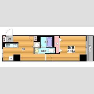 1DK 間取り図