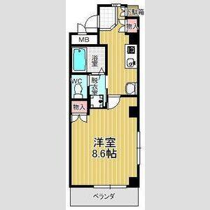 1K 間取り図