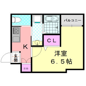 1K 間取り図