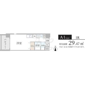 ワンルーム 間取り図