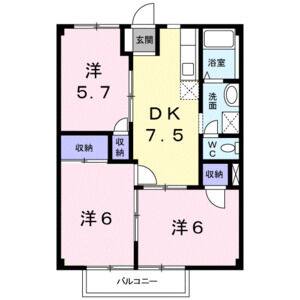3DK 間取り図