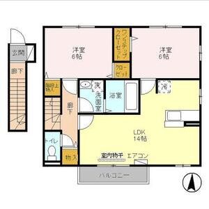 2LDK 間取り図