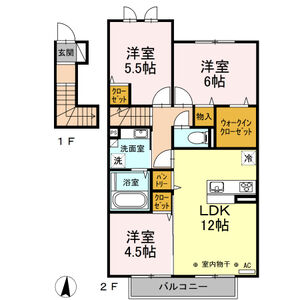 3LDK 間取り図