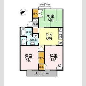 3DK 間取り図