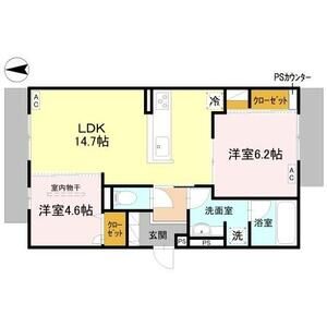 2LDK 間取り図