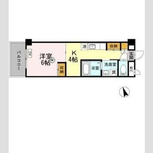 1K 間取り図