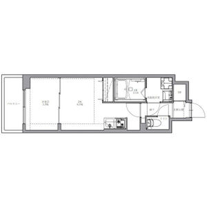 1DK 間取り図