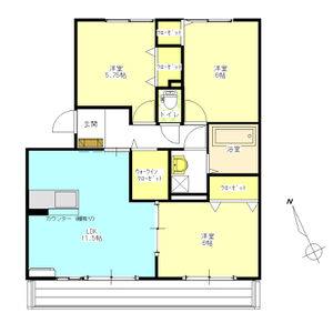 3LDK 間取り図