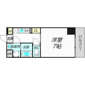 1K 間取り図