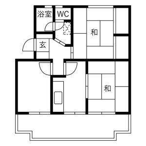 3DK 間取り図