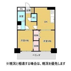 2DK 間取り図