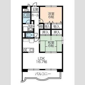 2LDK 間取り図