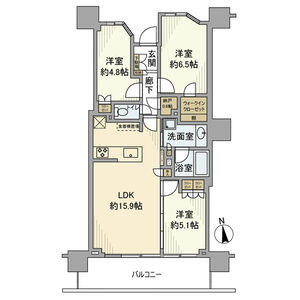 3LDK 間取り図