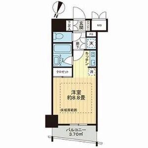 ワンルーム 間取り図