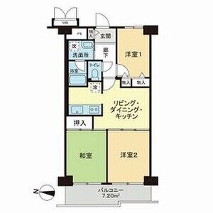 3DK 間取り図