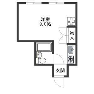 ワンルーム 間取り図