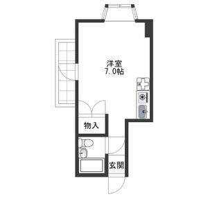ワンルーム 間取り図