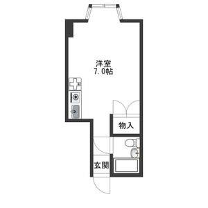 ワンルーム 間取り図