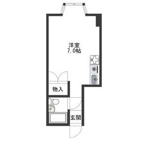 ワンルーム 間取り図