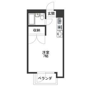 ワンルーム 間取り図