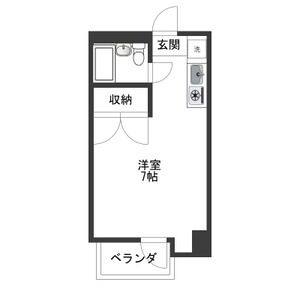 ワンルーム 間取り図